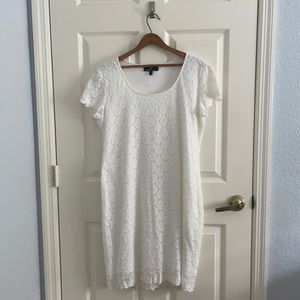 Cream lace dress size 16